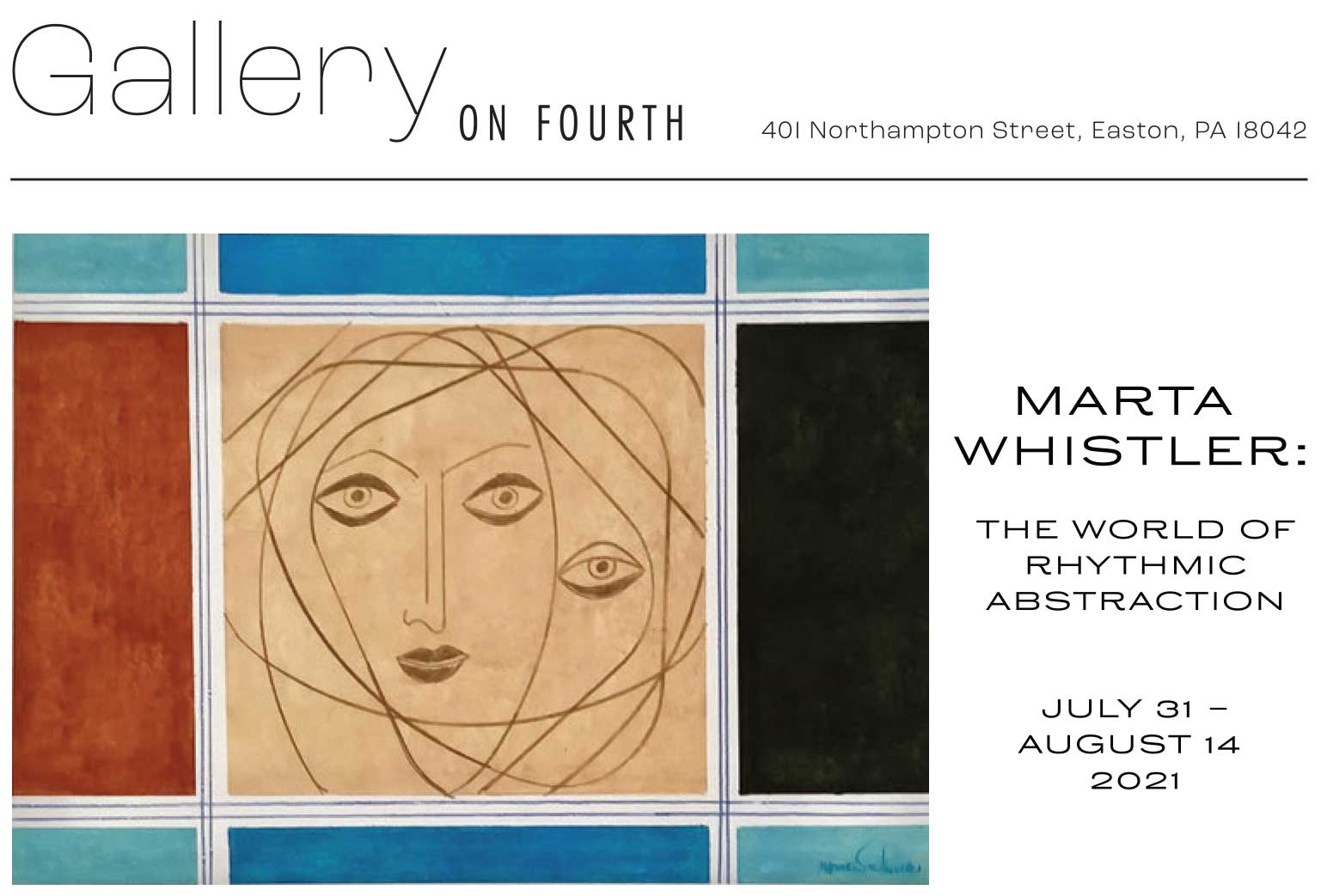 Marta Whistler - Gallery On Fourth - The World of Rhythmic Abstraction